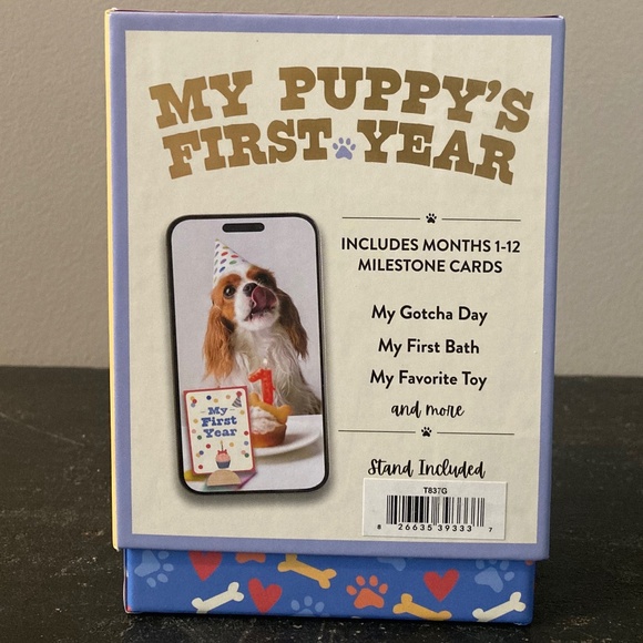Puppy Milestone Cards + Foldable Food Bag 🐾 - Picture 4 of 10